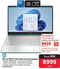 Hp - 39 Cm (15.6") 15S Intel Core I3 Laptop offers at R 8999 in Makro