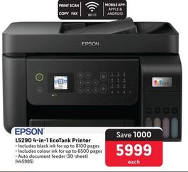 Epson - L5290 4-In-1 Ecotank Printer offers at R 5999 in Makro
