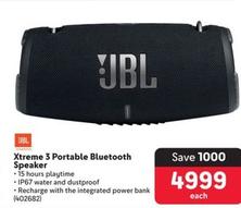 Jbl - Xtreme 3 Portable Bluetooth Speaker offers at R 4999 in Makro