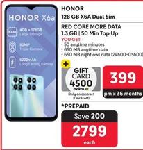 Honor - 128 Gb X6A Dual Sim offers at R 2799 in Makro