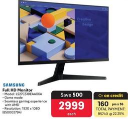 Samsung - Full Hd Monitor offers at R 2999 in Makro