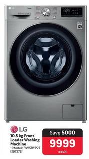 Lg - 10.5 Kg Front Loader Washing Machine offers at R 9999 in Makro