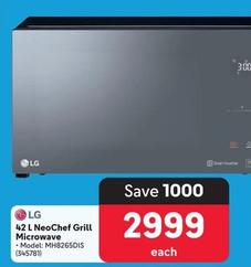 Lg - 42 L Neochef Grill Microwave offers at R 2999 in Makro