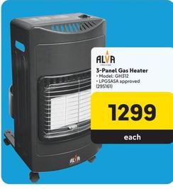 Alva - 3-Panel Gas Heater offers at R 1299 in Makro