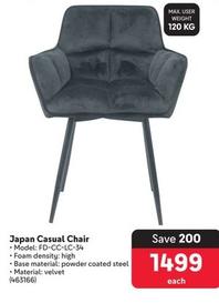 Japan Casual Chair offers at R 1499 in Makro