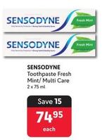Sensodyne - Toothpaste Fresh Mint offers at R 74,95 in Makro
